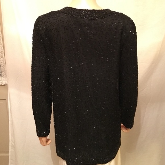 Vintage Sténay Silk Beaded Jacket - Picture 3 of 5